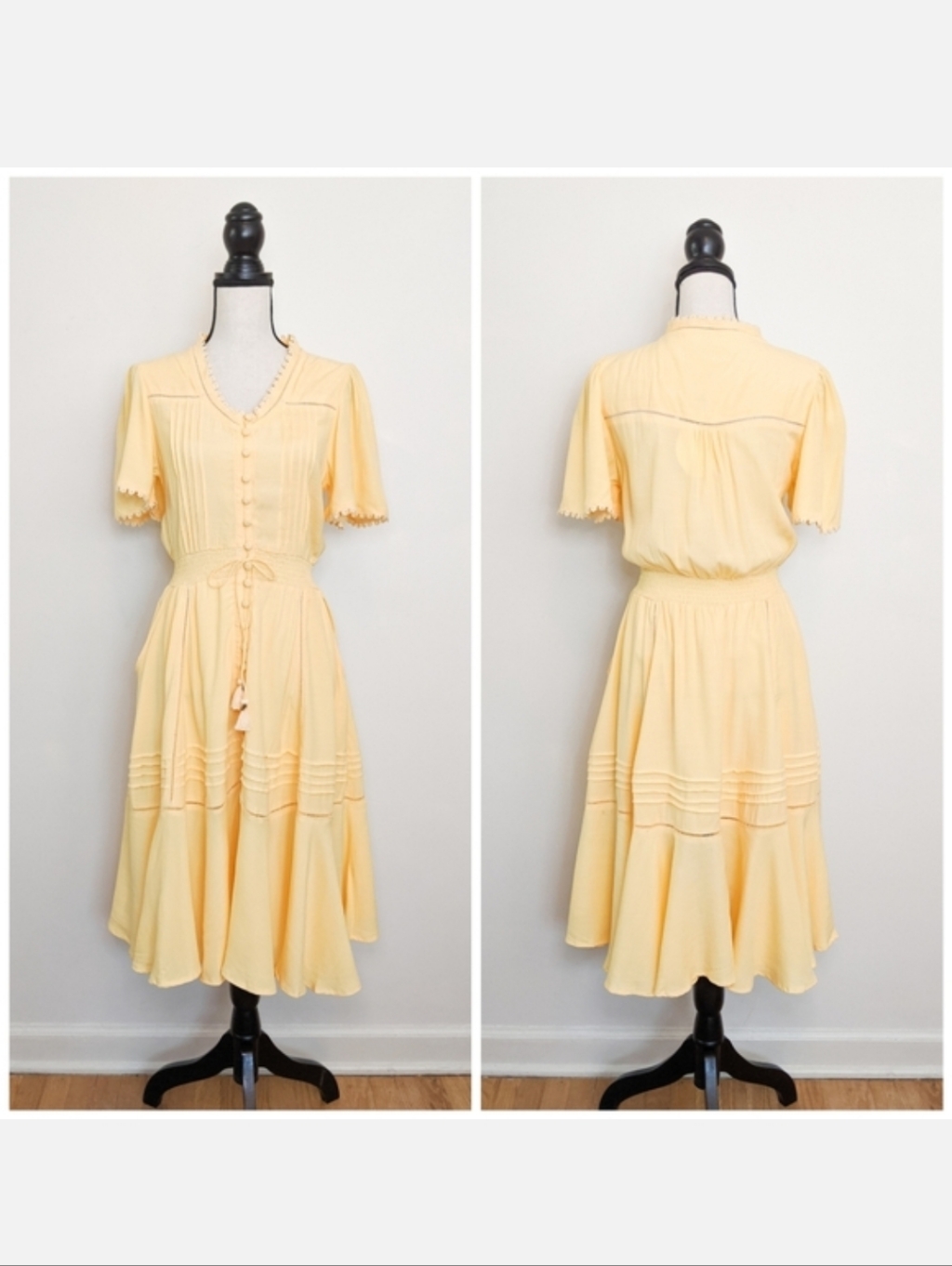 Last Nwt Tulle & Batiste Monaco Midi Dress, Size Large